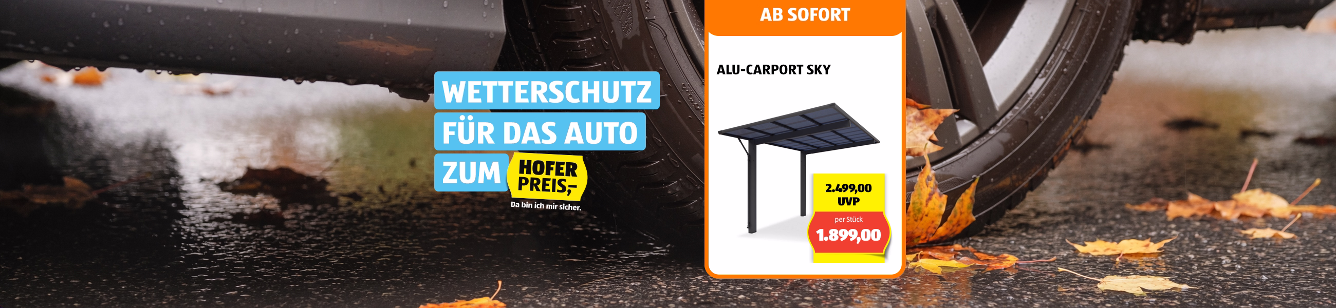 Carports zum HOFER Preis