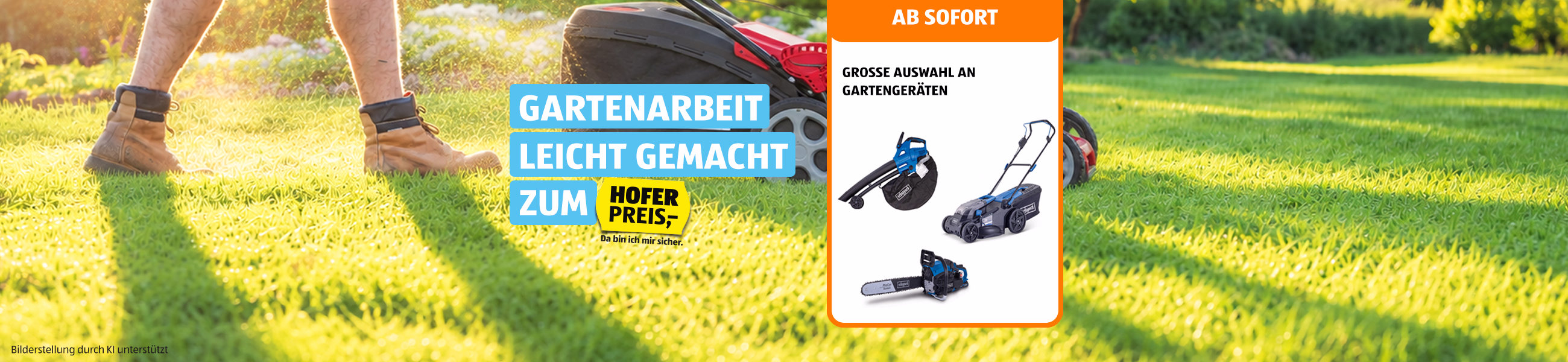 Gartenger&auml;te zum HOFER Preis