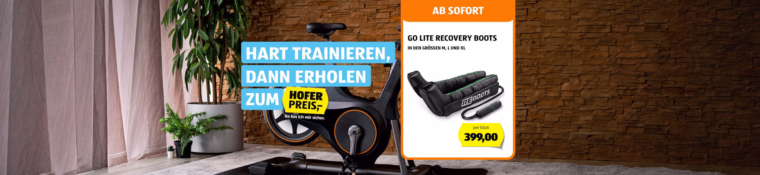 Fitnessger&auml;te zum Trainieren und Erholen zum HOFER Preis