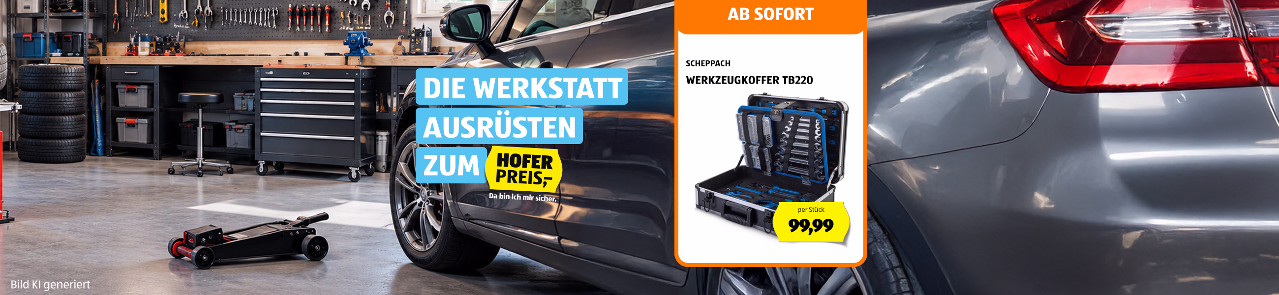 Die Werkstatt ausr&uuml;sten zum HOFER Preis