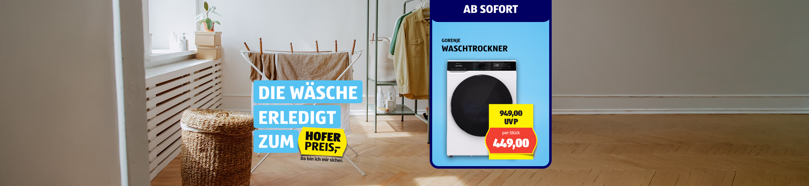 W&auml;schepflege zum HOFER Preis