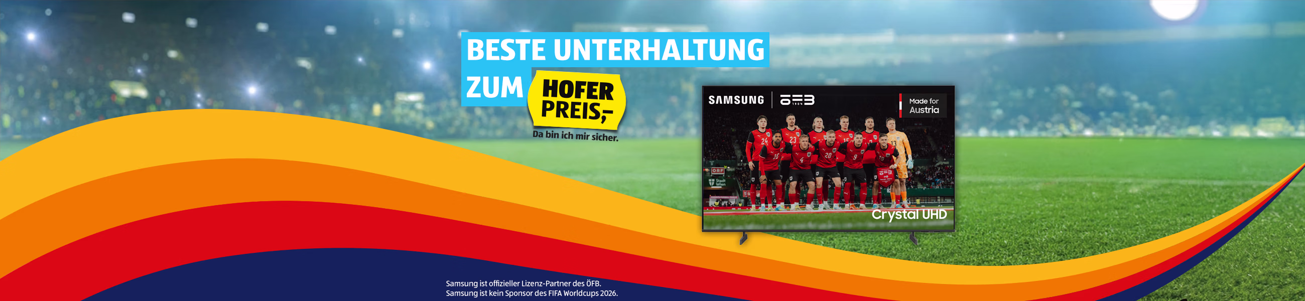 Fernseher und Unterhaltungselektronik zum HOFER Preis