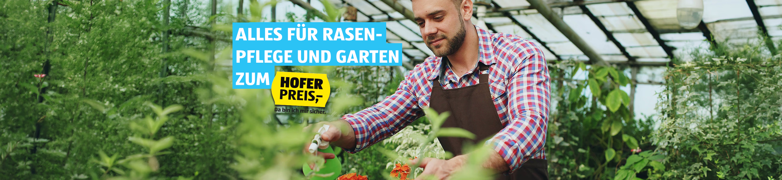 Alles f&uuml;r den Garten und f&uuml;r die Rasenpflege zum HOFER Preis