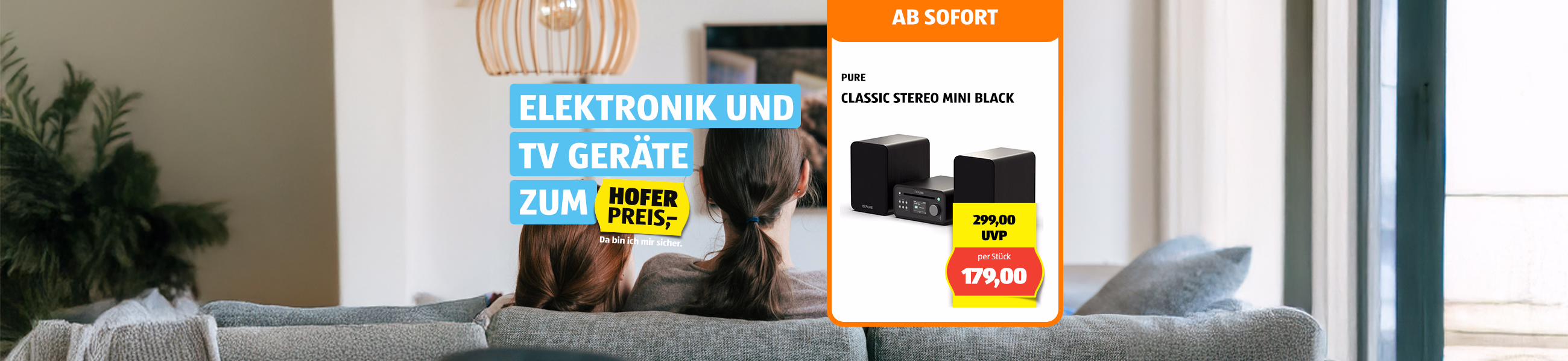 Elektronik und TV Ger&auml;te zum HOFER Preis