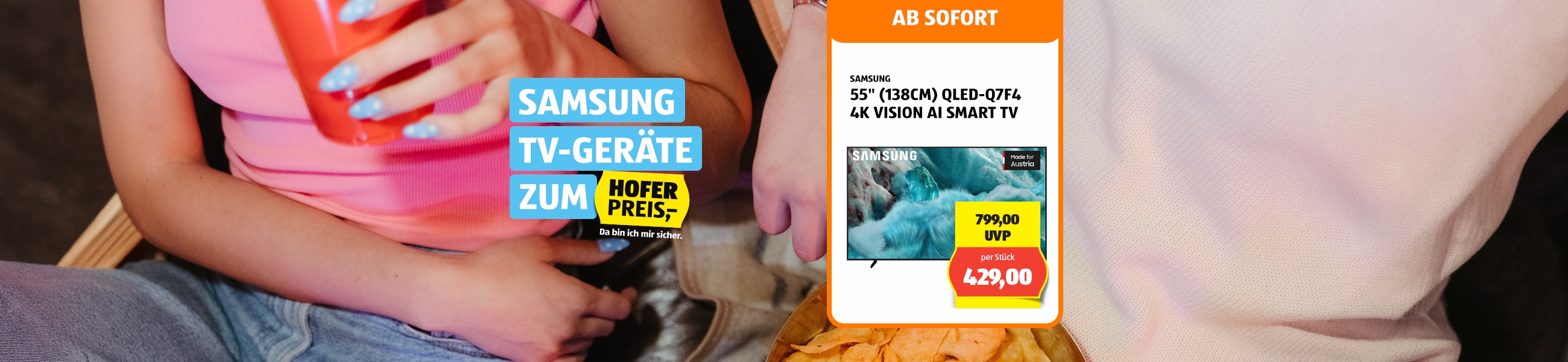 SAMSUNG TV Ger&auml;te zum HOFER Preis