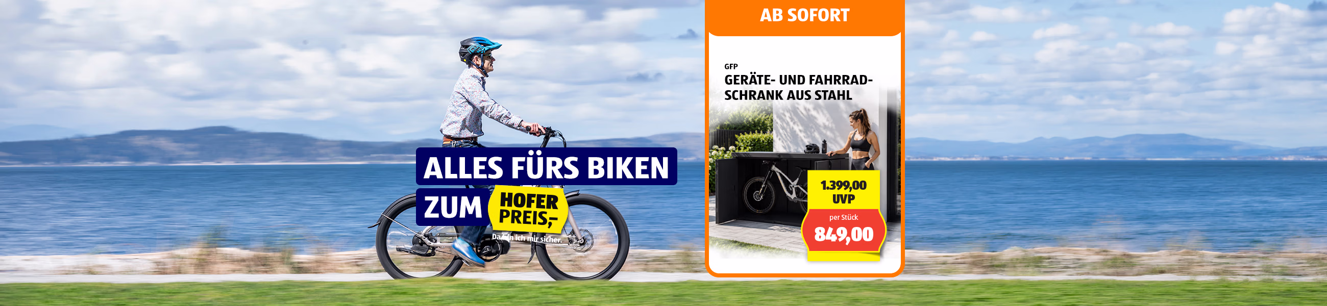 Alles f&uuml;rs Biken zum HOFER Preis