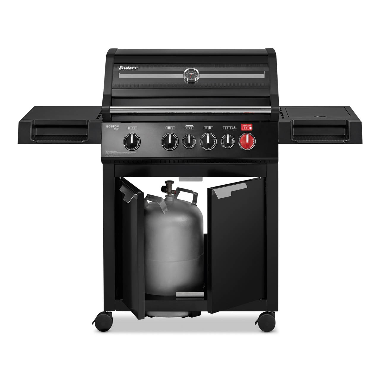 Gasgrill Boston Black Pro 4 SIKR Turbo inkl. Wetterschutzh&uuml;lle image number 2