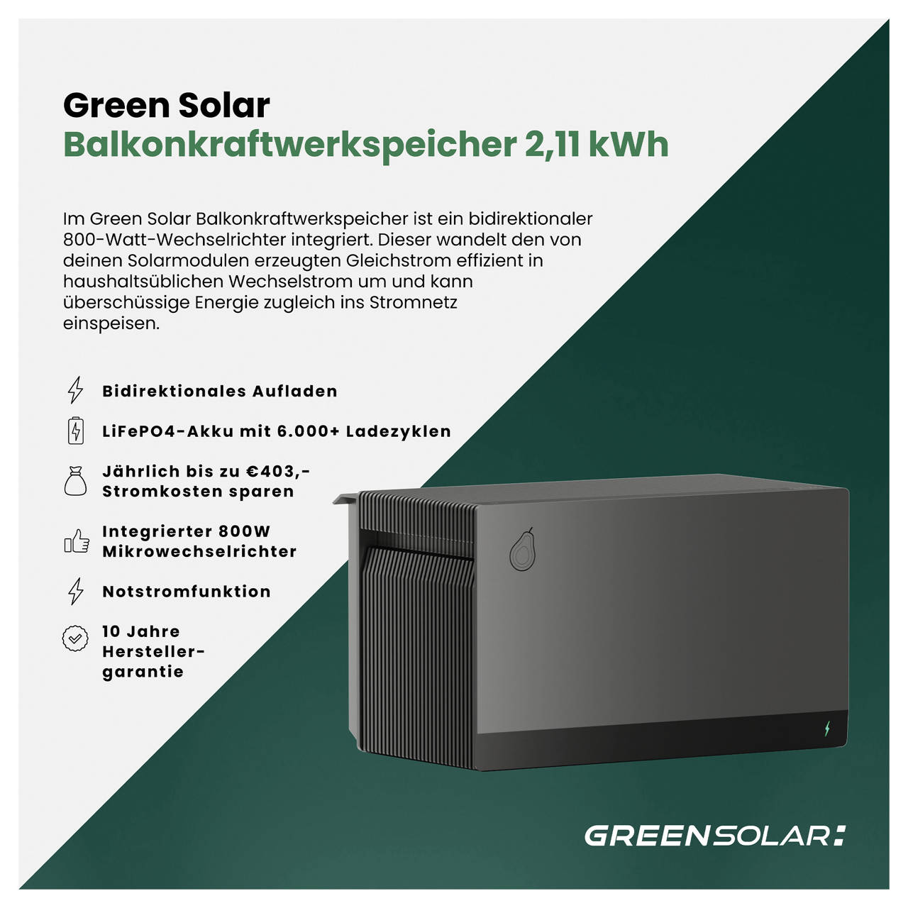 Balkonkraftwerkspeicher 2,11 kWh image number 2