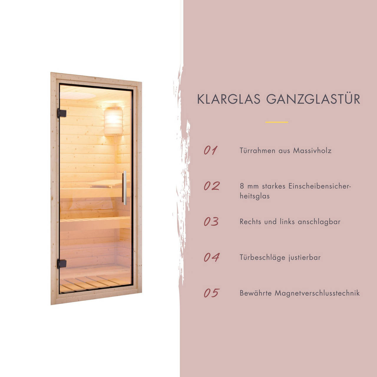 Karibu Saunahaus Melo 3 anthrazit Au&szlig;ensauna inkl. 9 kW Ofen image number 3