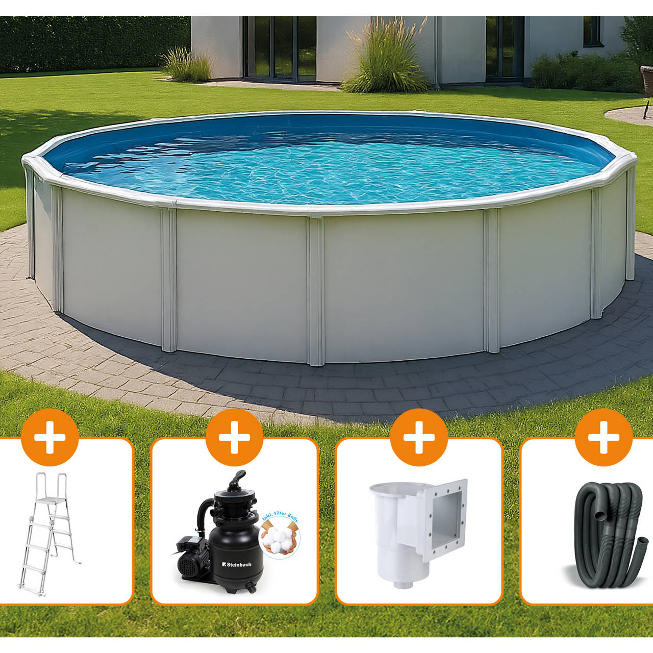 Stahlwandpool Set Nuovo de Luxe II image number 3