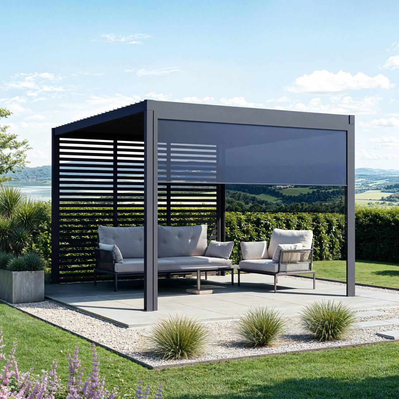Pergola aus Stahl 300 x 300 image number 1