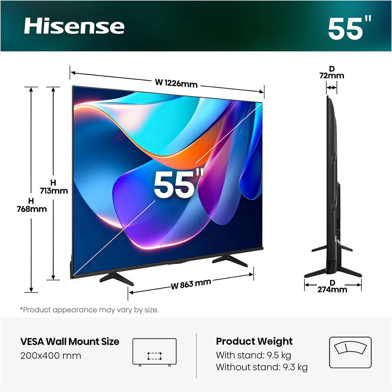 55'' (139 cm) 4K Ultra HD Smart TV image number 2