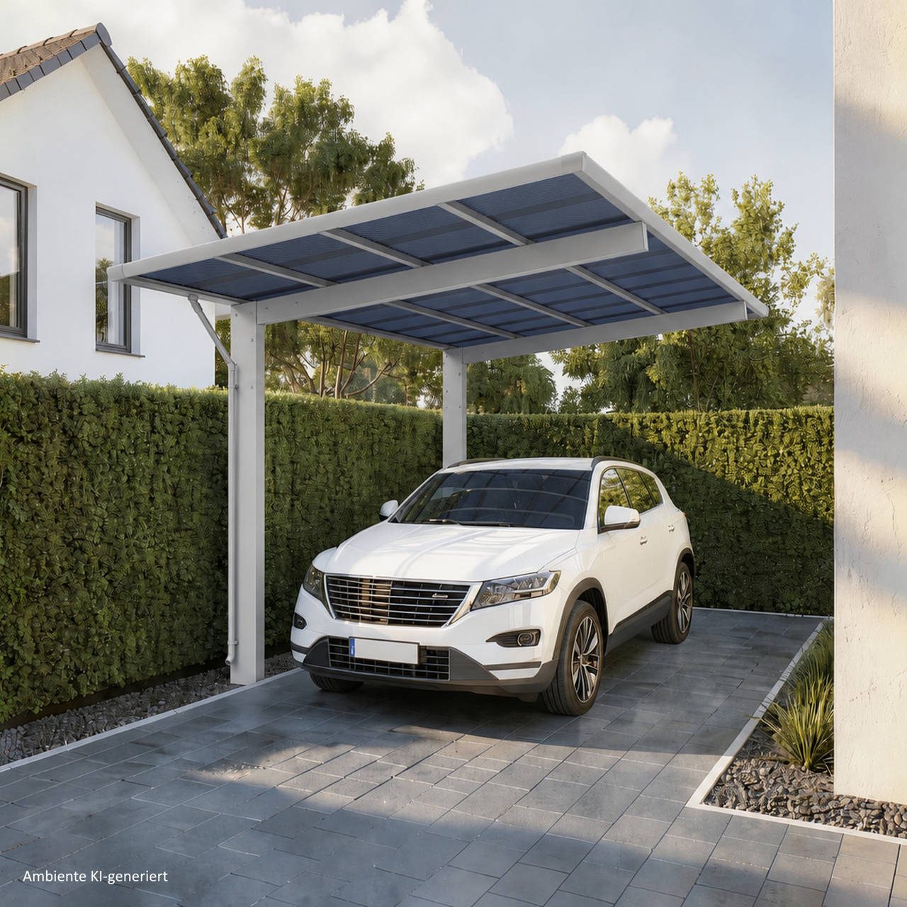 Aluminium Carport Sky Silber image number 4