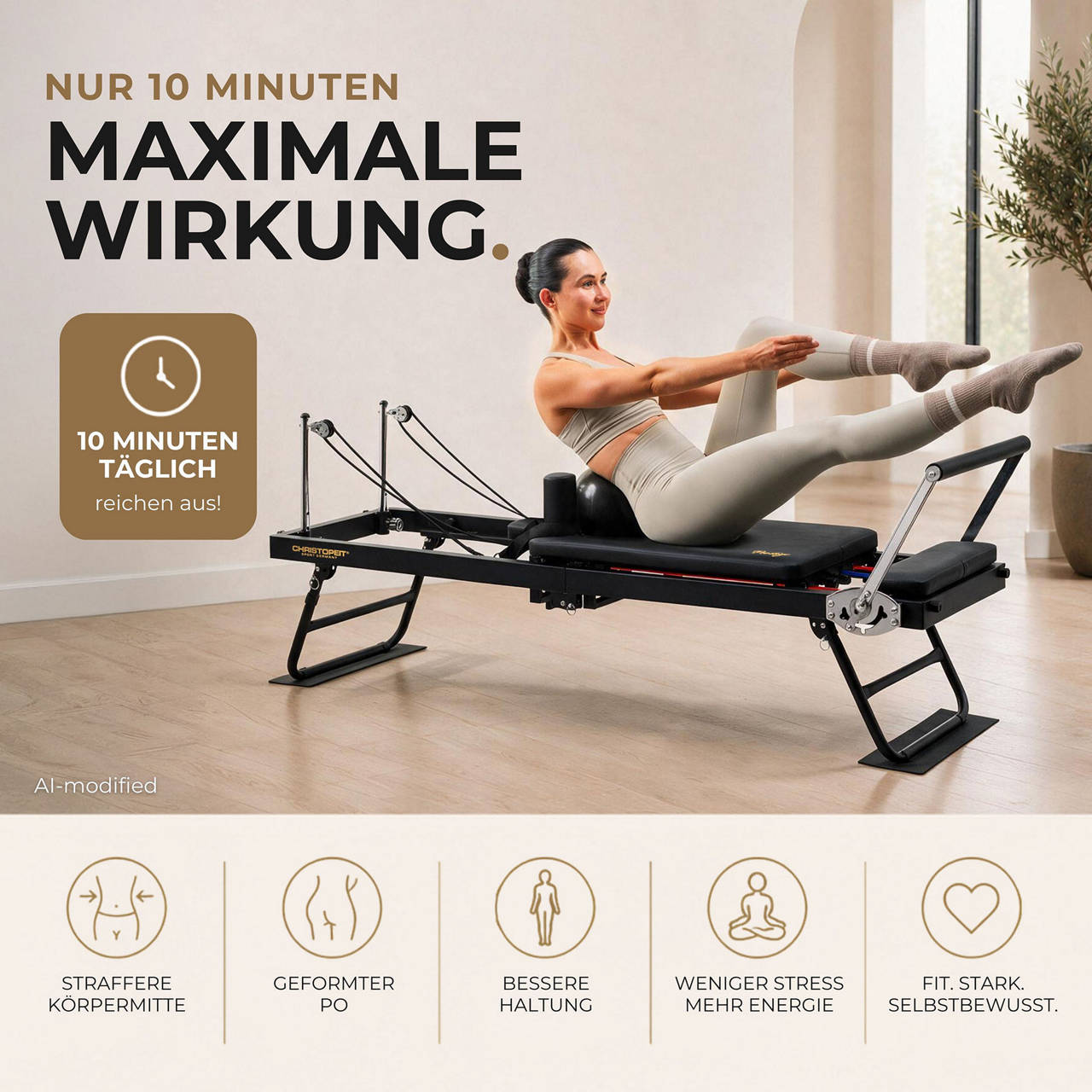 Pilates Reformer image number 6