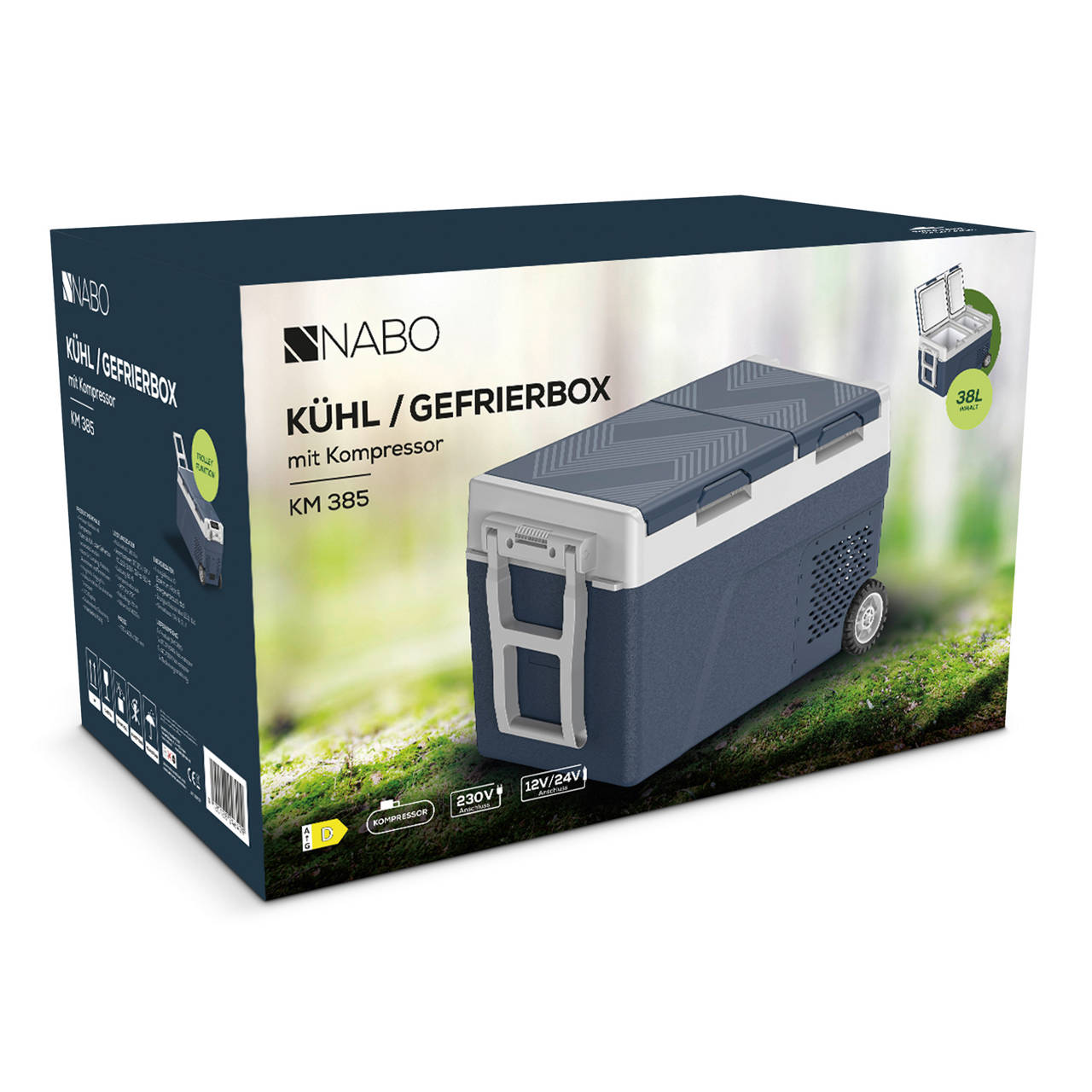 Komprimierte Campingk&uuml;hlbox NABO KM 385 image number 2