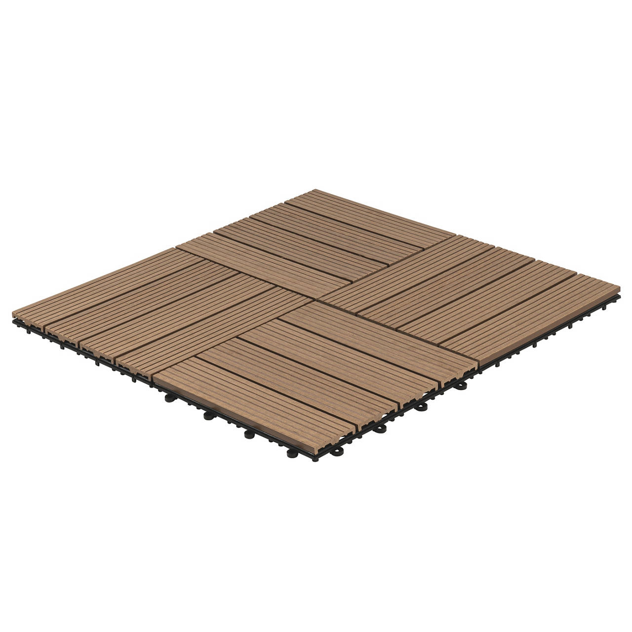 WPC Klickfliesen BAVARO Teak 3 m&sup2; image number 3