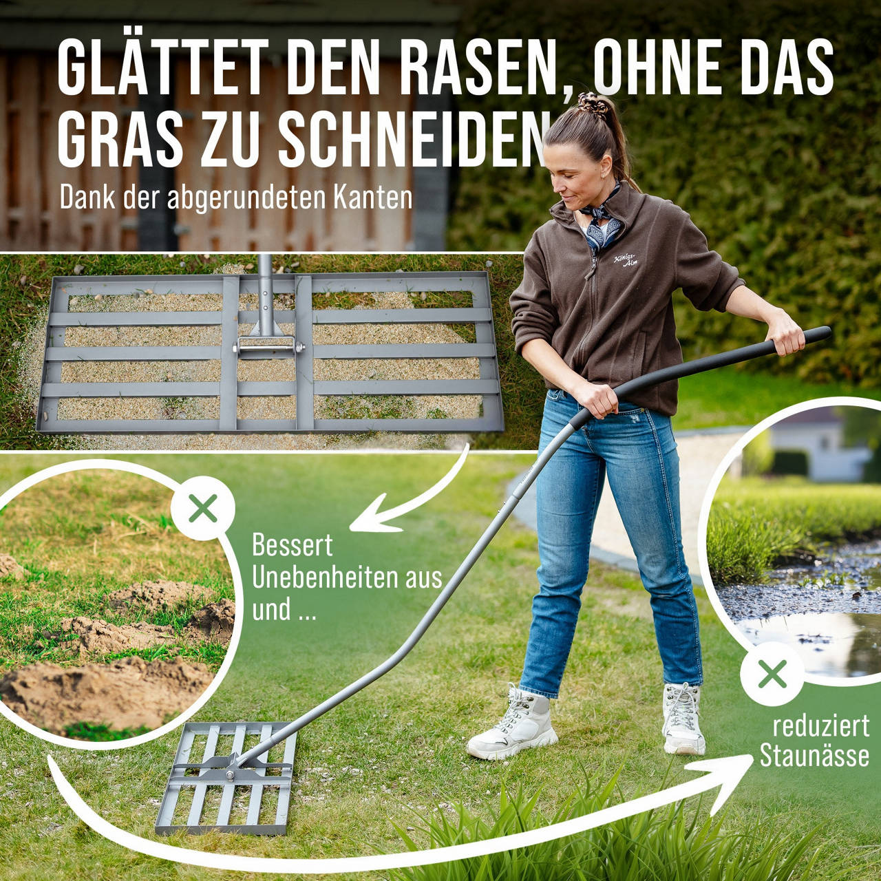 Rasenrakel ergonomisch 80 x 30 cm image number 3
