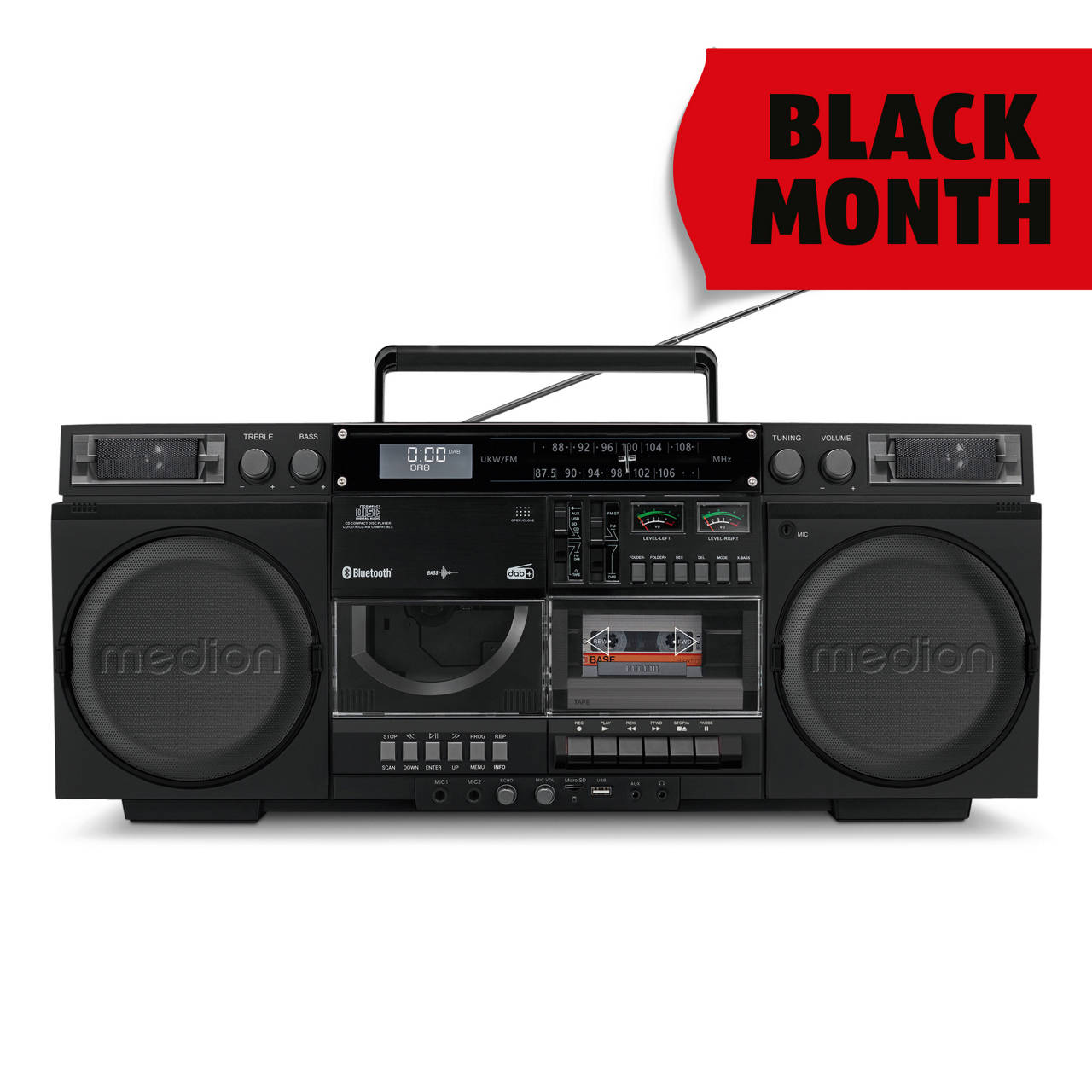 Retro-Boombox P66538 schwarz image number 0