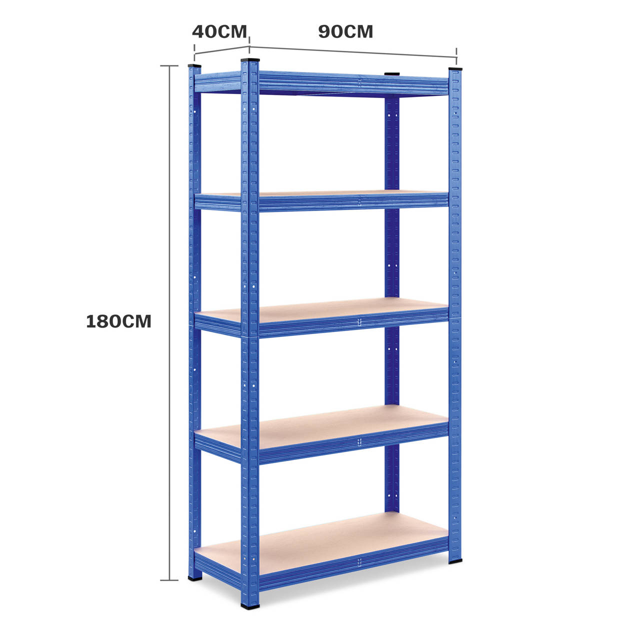 Schwerlastregal 875 kg, 180 x 90 x 40 cm blau image number 1