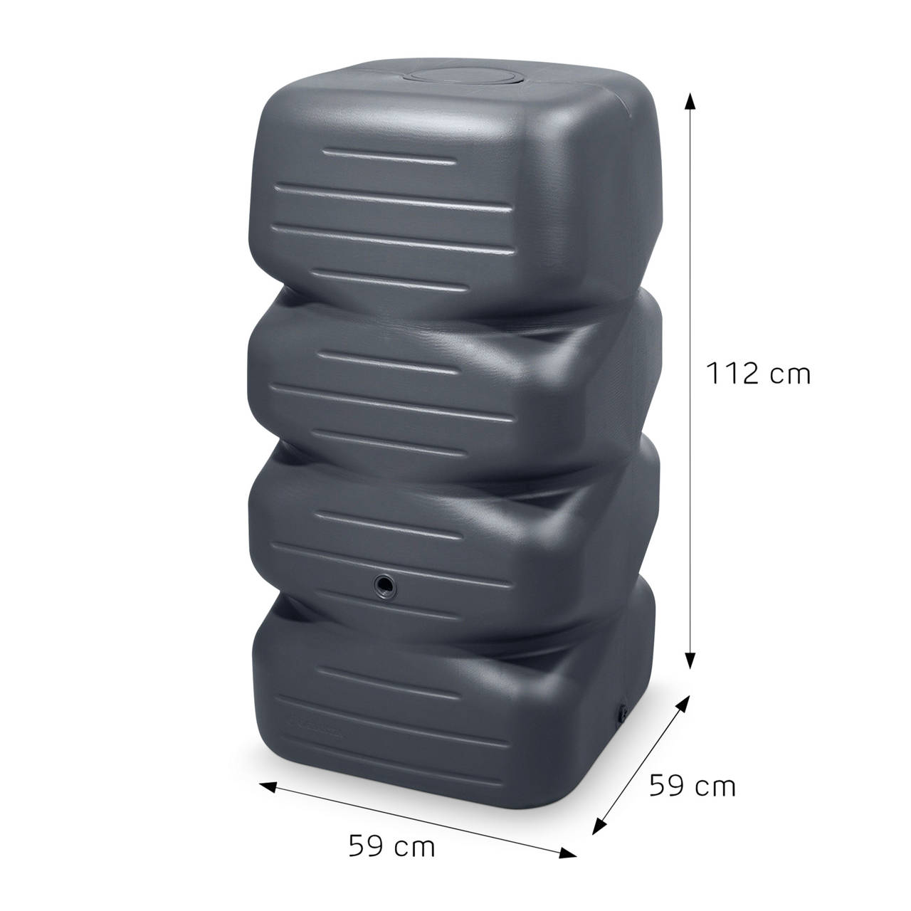 Regentonne Komplett-Set 340 Liter graphite grey image number 2