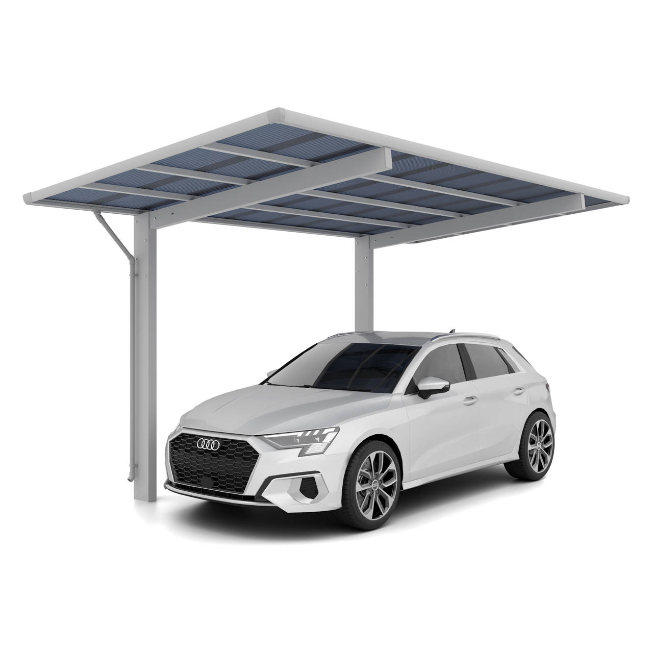 Aluminium Carport Sky Silber image number 0