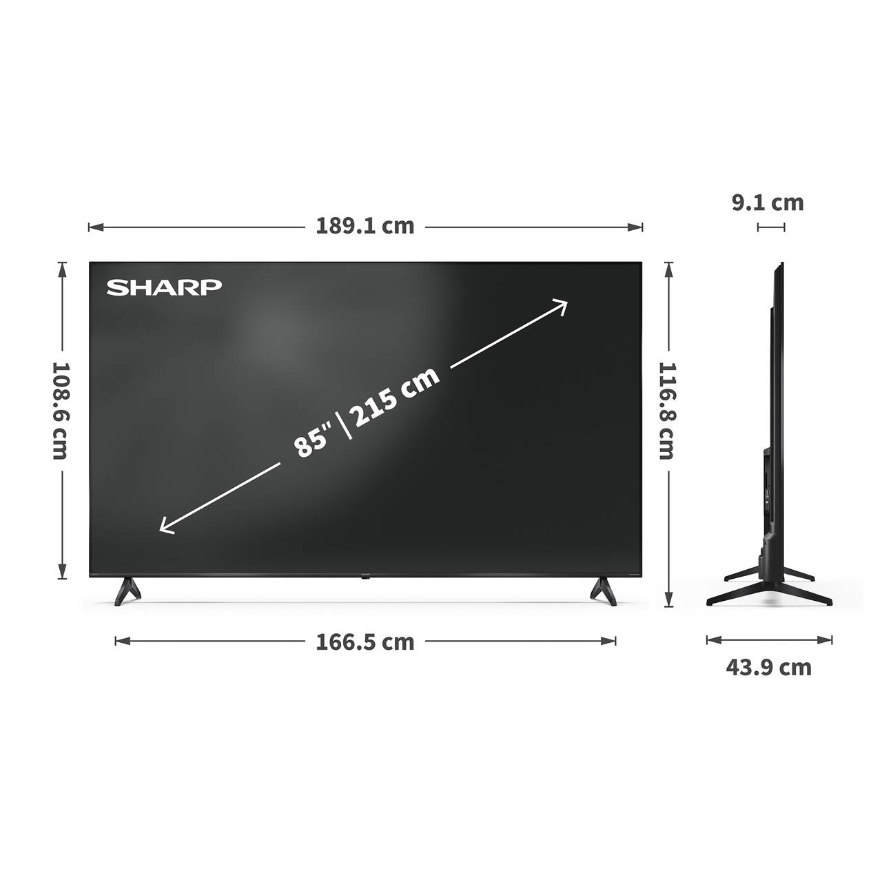 70&rdquo; (177 cm) 4K UHD QLED HP5265E Google TV image number 3