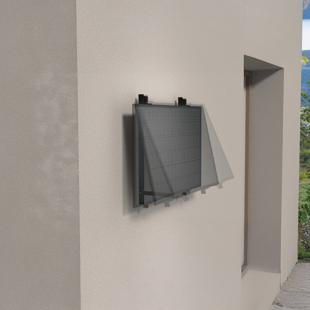 Balkonkraftwerk Boden/Wand/Balkon 1000/800 mit Speicher 2,11kWh image number 9