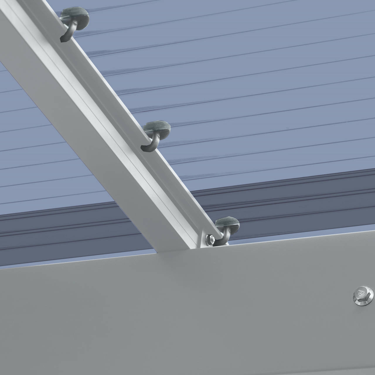 Aluminium Carport Sky Silber image number 1