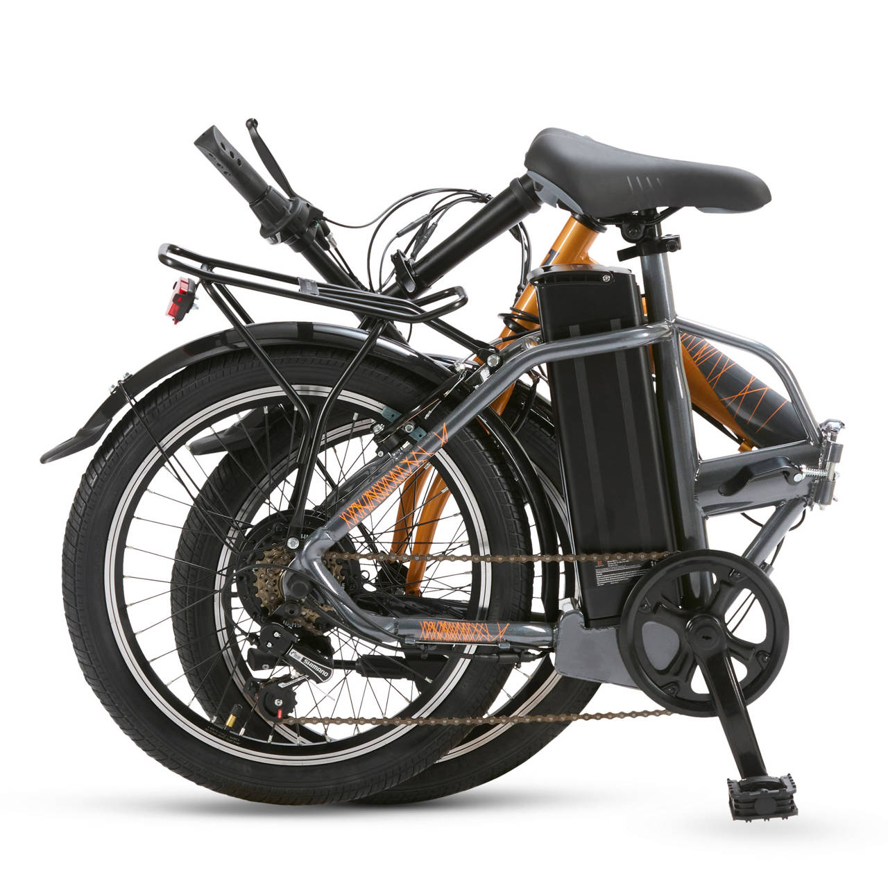 Faltbares E-Bike J1 Pro Orange-Grau image number 1