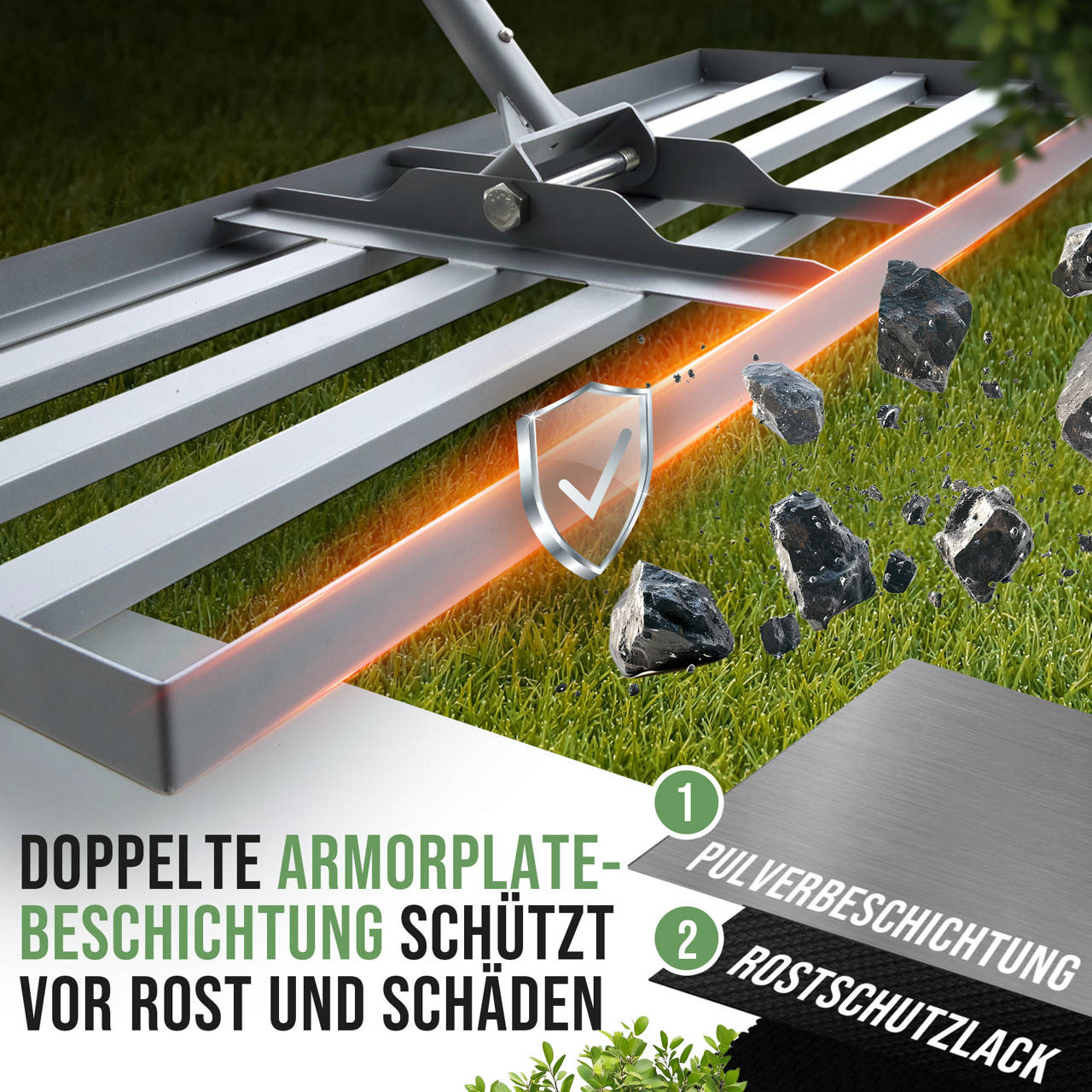 Rasenrakel ergonomisch 80 x 30 cm image number 6