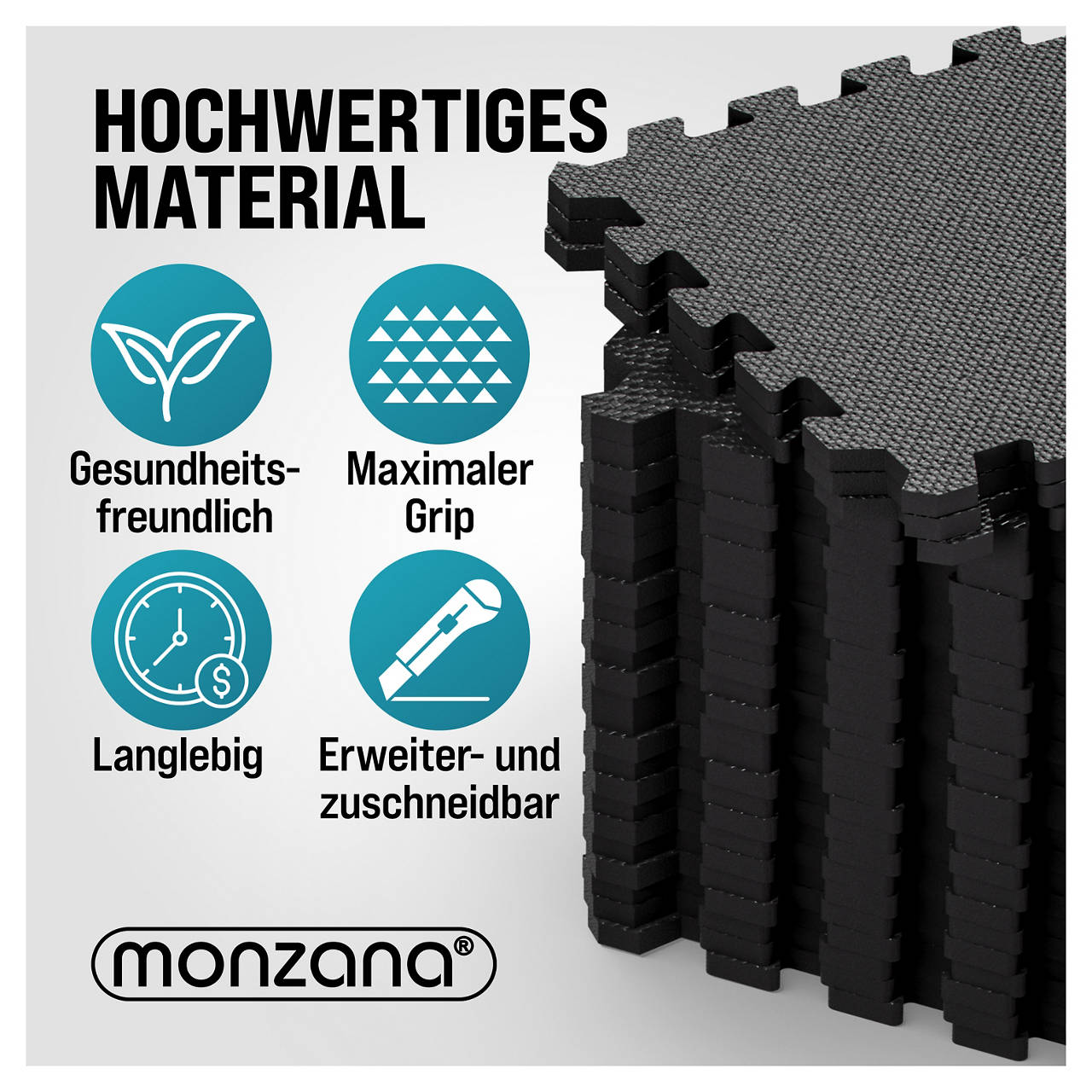 Bodenschutzmatte 18er Set schwarz image number 3