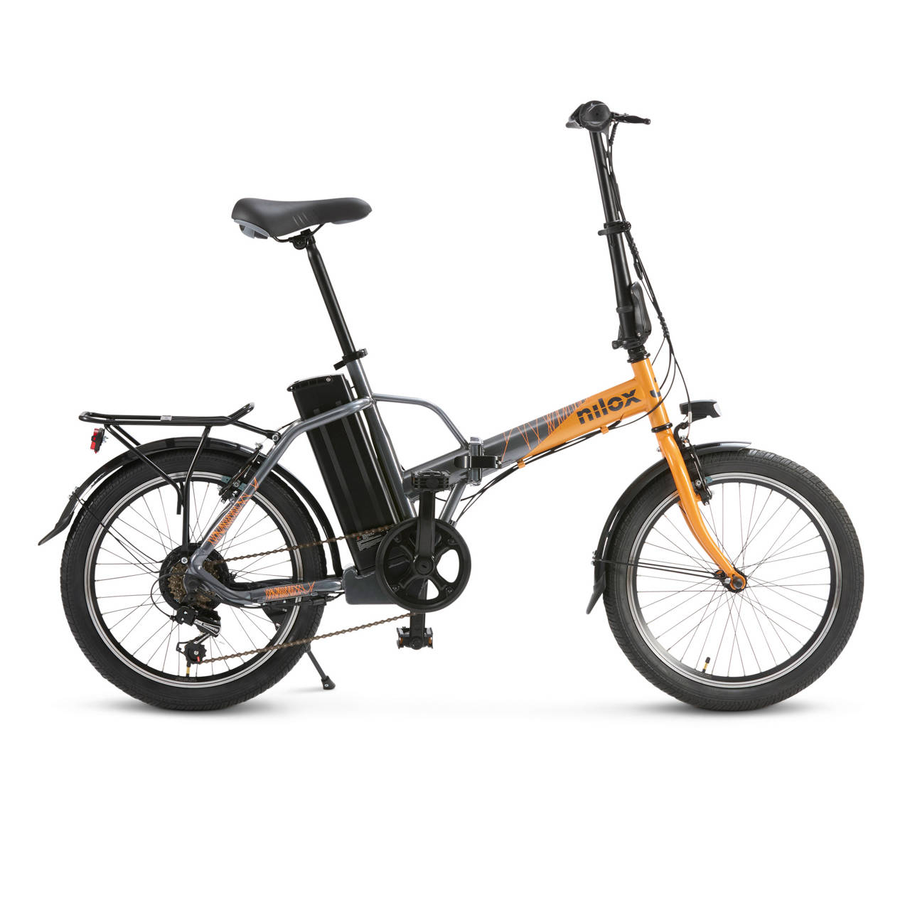 Faltbares E-Bike J1 Pro Orange-Grau image number 2