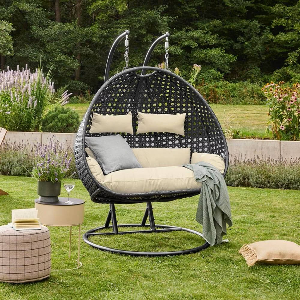 Polyrattan H&auml;ngesessel TWIN Deluxe image number 6