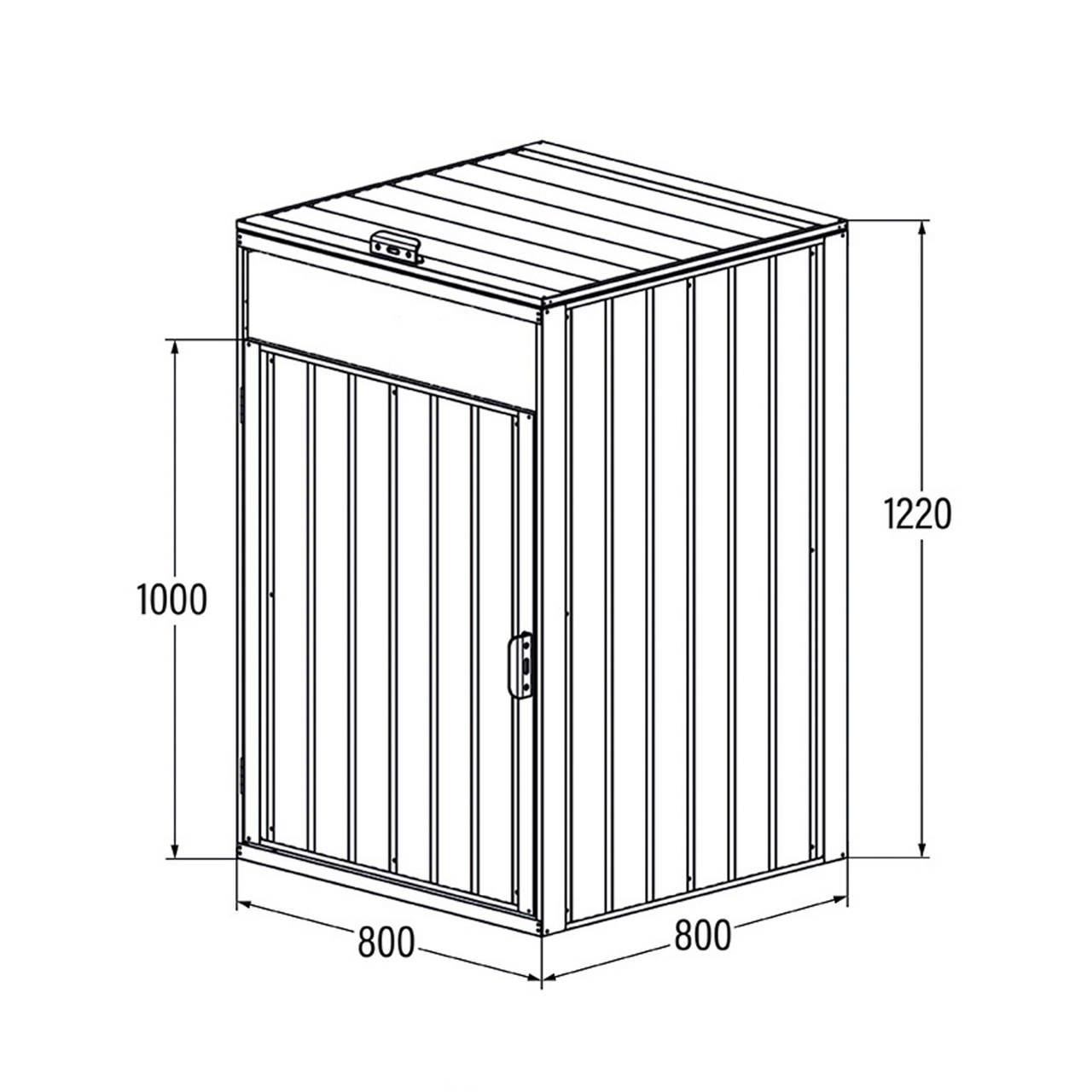 M&uuml;lltonnenbox, Doppelpkg. image number 1