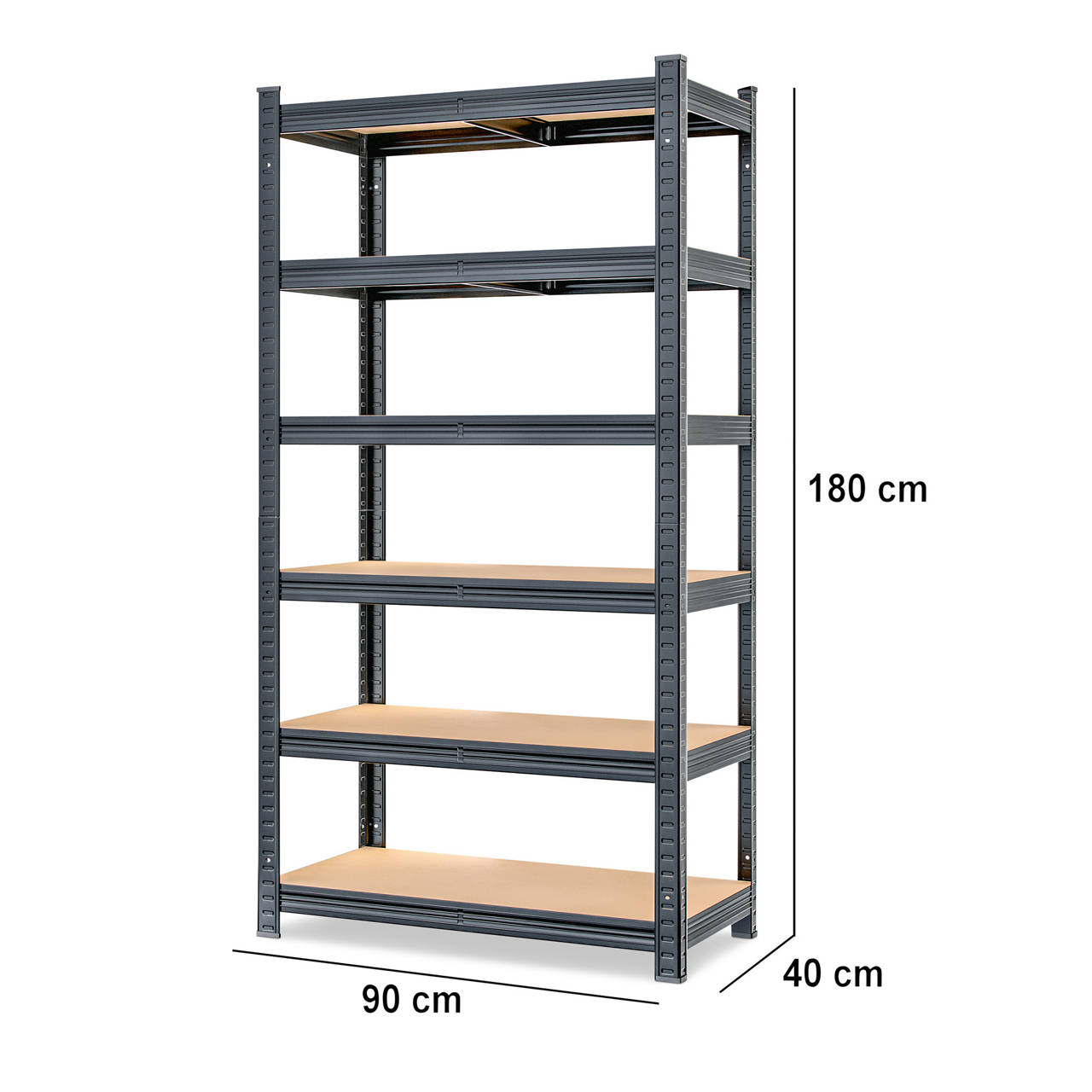 Schwerlastregal Schwarz Premium MZL6, Doppelpkg. image number 1