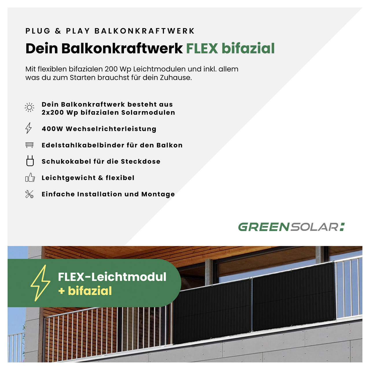 Balkonkraftwerk Flex 400/400 image number 1