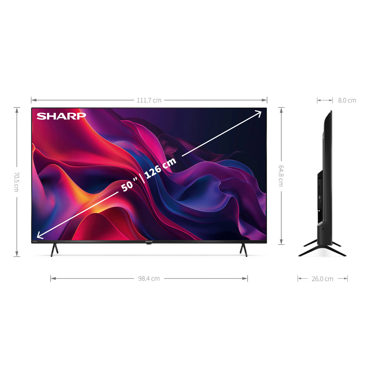 50&ldquo; (126cm) 4K UHD 50GK4245E Smart TV image number 1