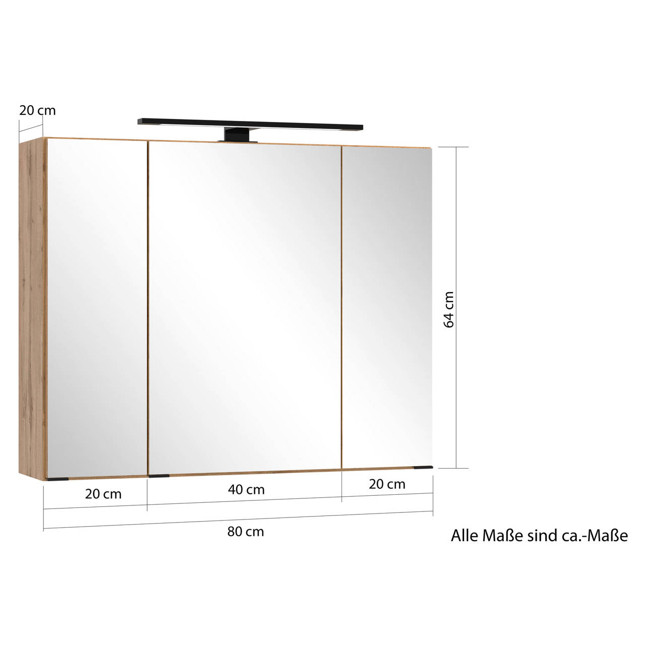 Spiegelschrank 60 cm image number 1