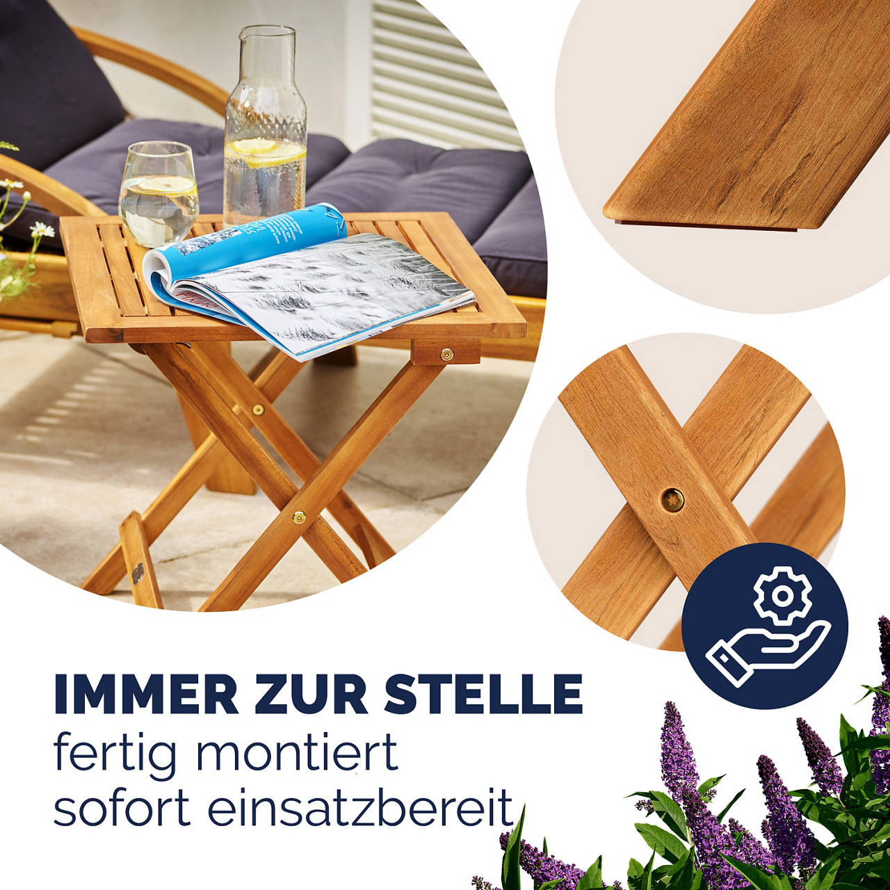 Beistelltisch aus Akazienholz image number 4