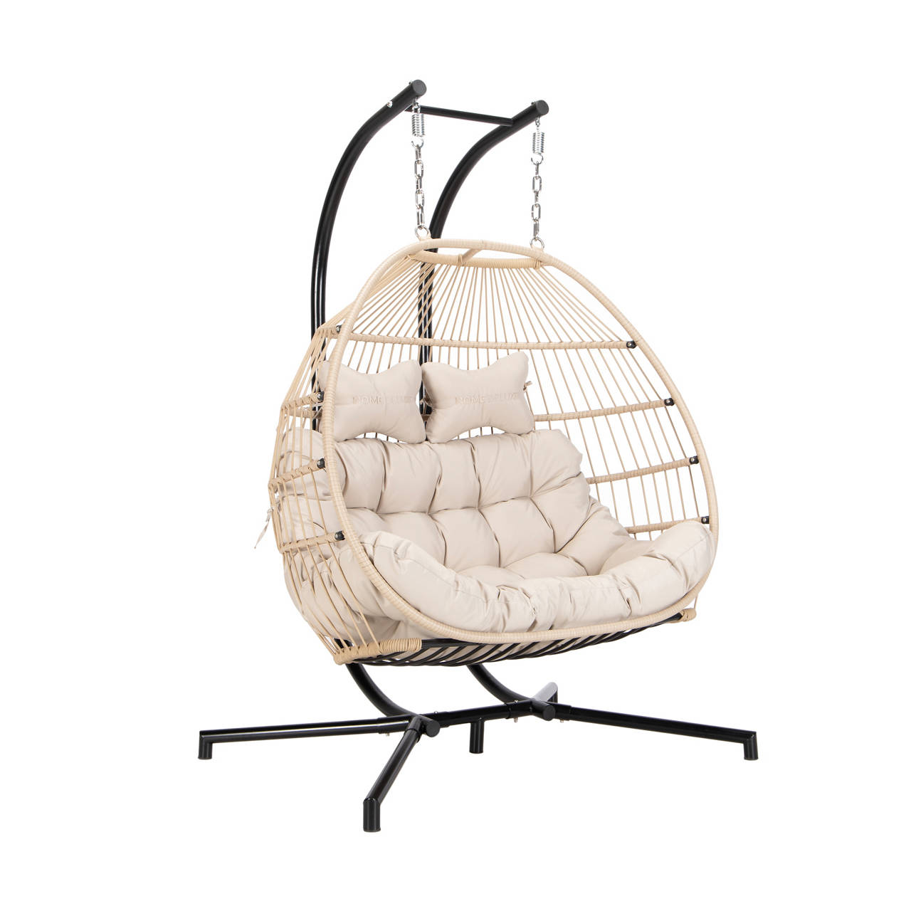 H&auml;ngesessel - 2 Sitzer beige image number 1