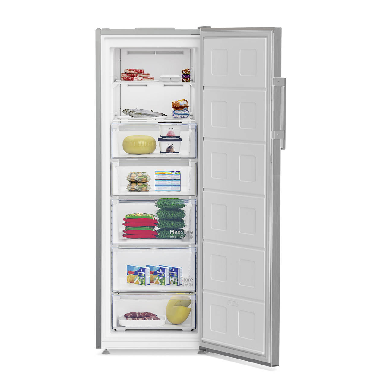 No-Frost Gefrierschrank Edelstahllook image number 2