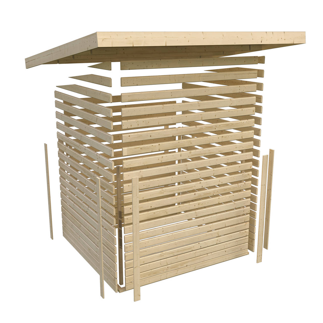 Gartenhaus Karl SET natur image number 2