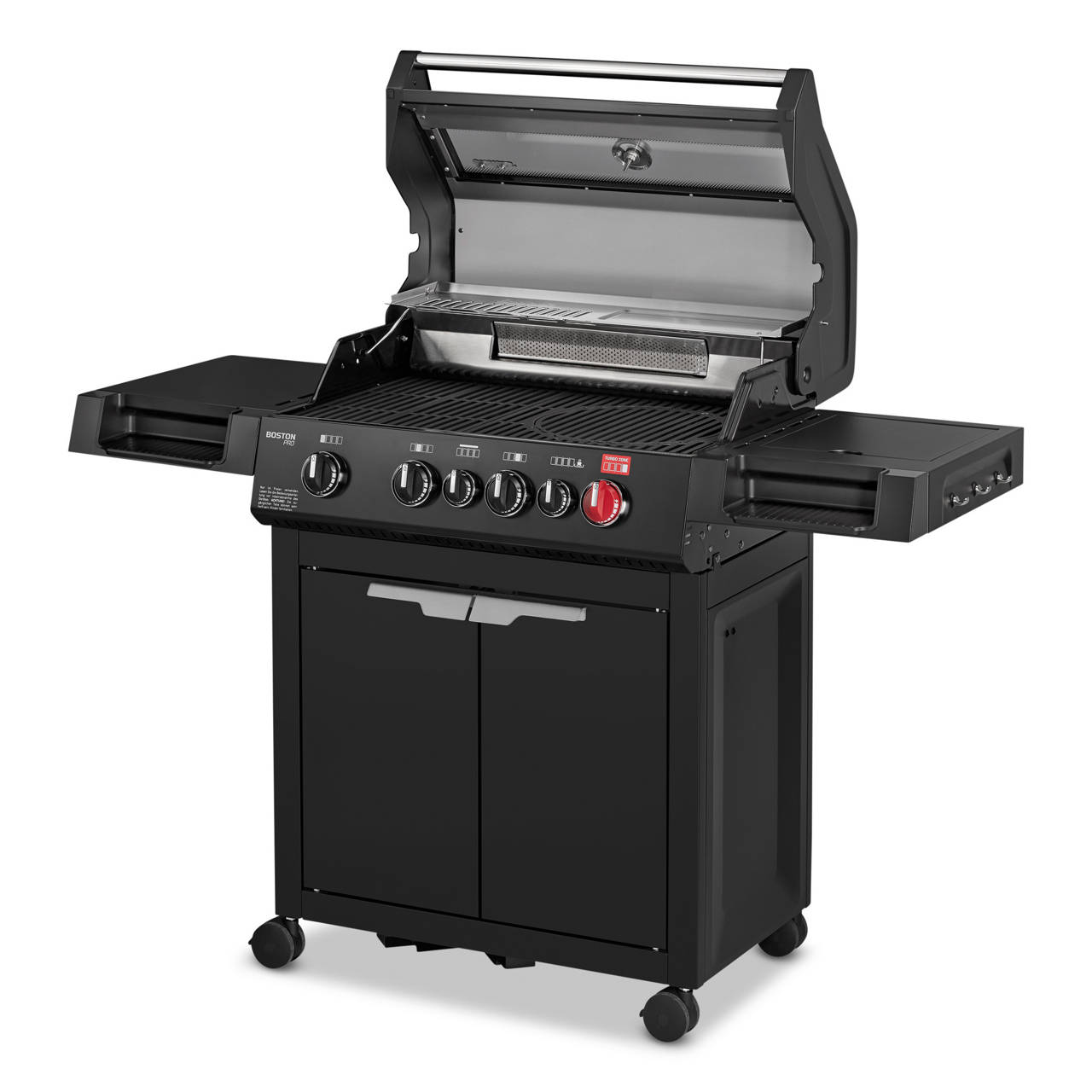 Gasgrill Boston Black Pro 4 SIKR Turbo inkl. Wetterschutzh&uuml;lle image number 3