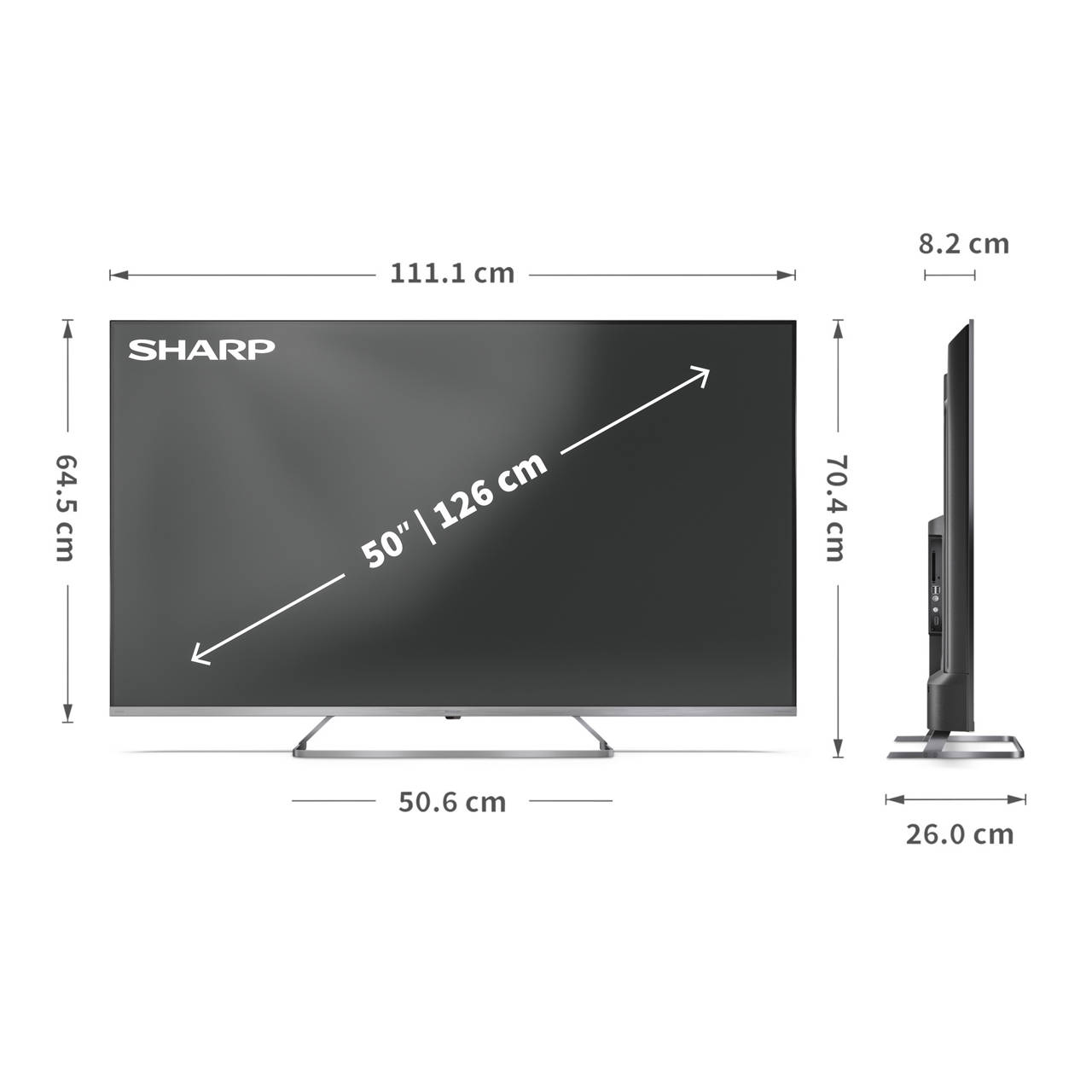 50&rdquo; (126 cm) 4K UHD QLED Mini Led 50JP7265E Google TV&trade; image number 1