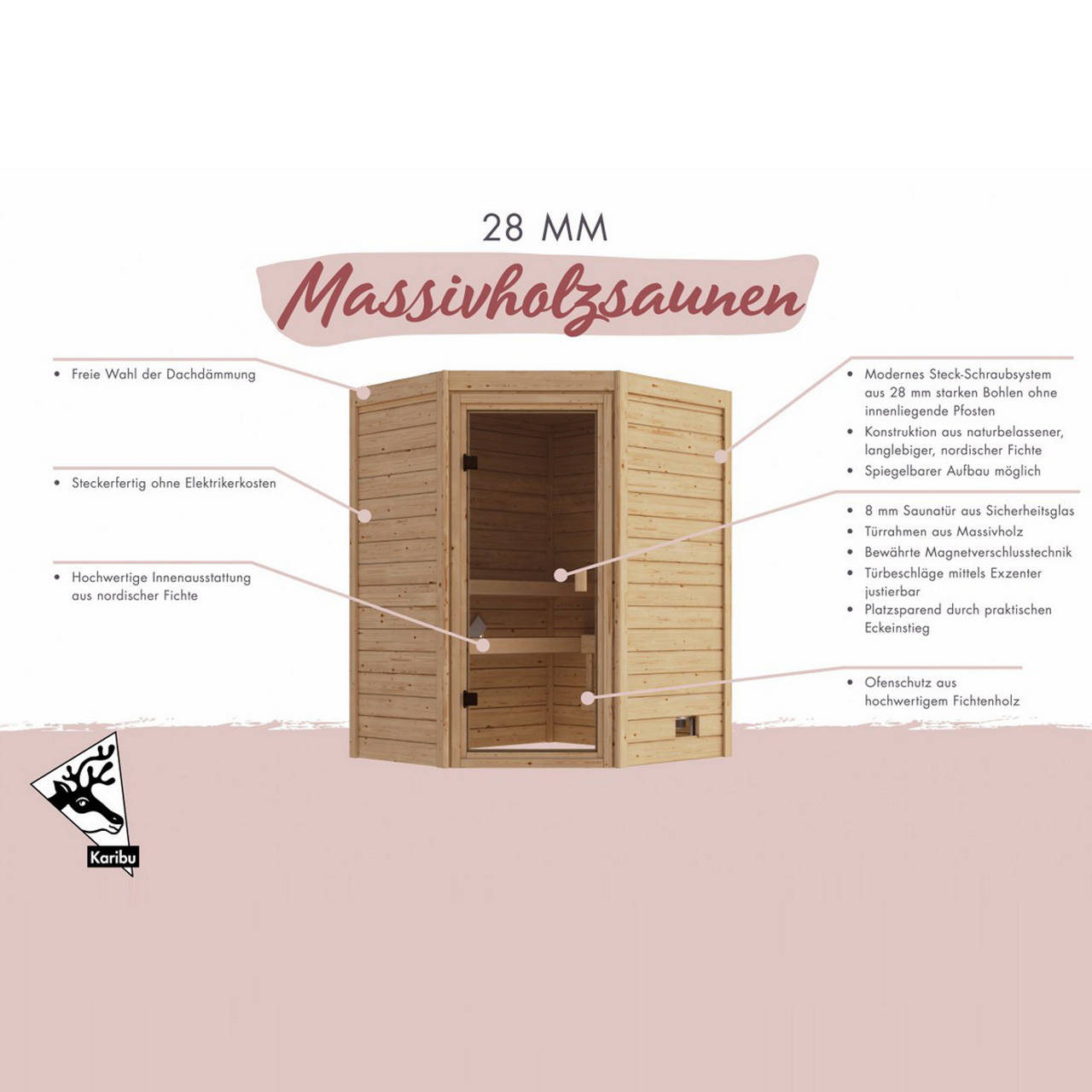Sauna mit Eckeinstieg image number 4