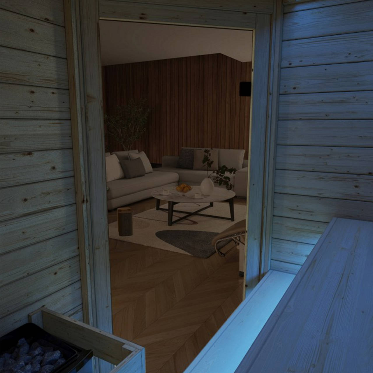 Sauna mit Eckeinstieg image number 3