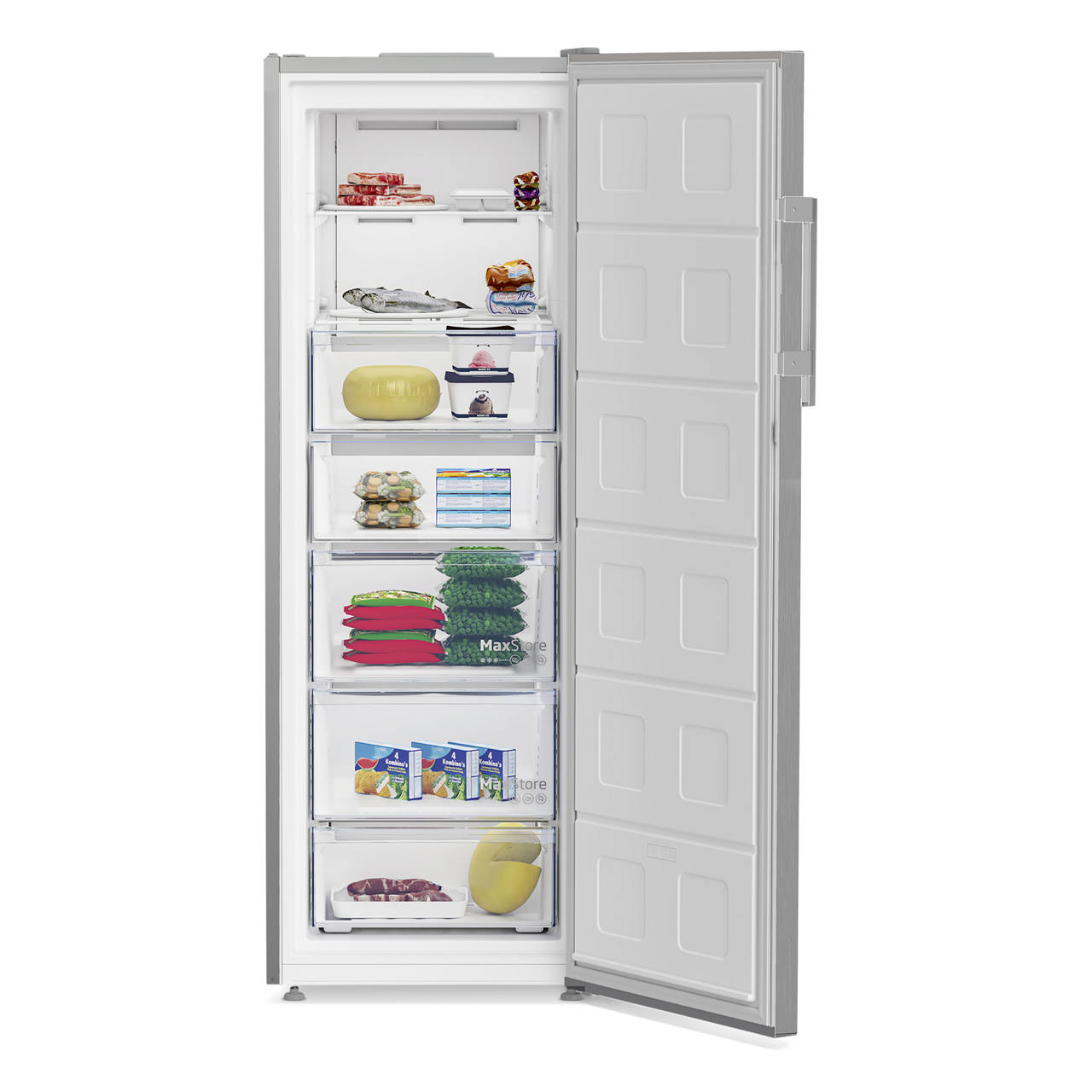 No-Frost Gefrierschrank Edelstahllook image number 3