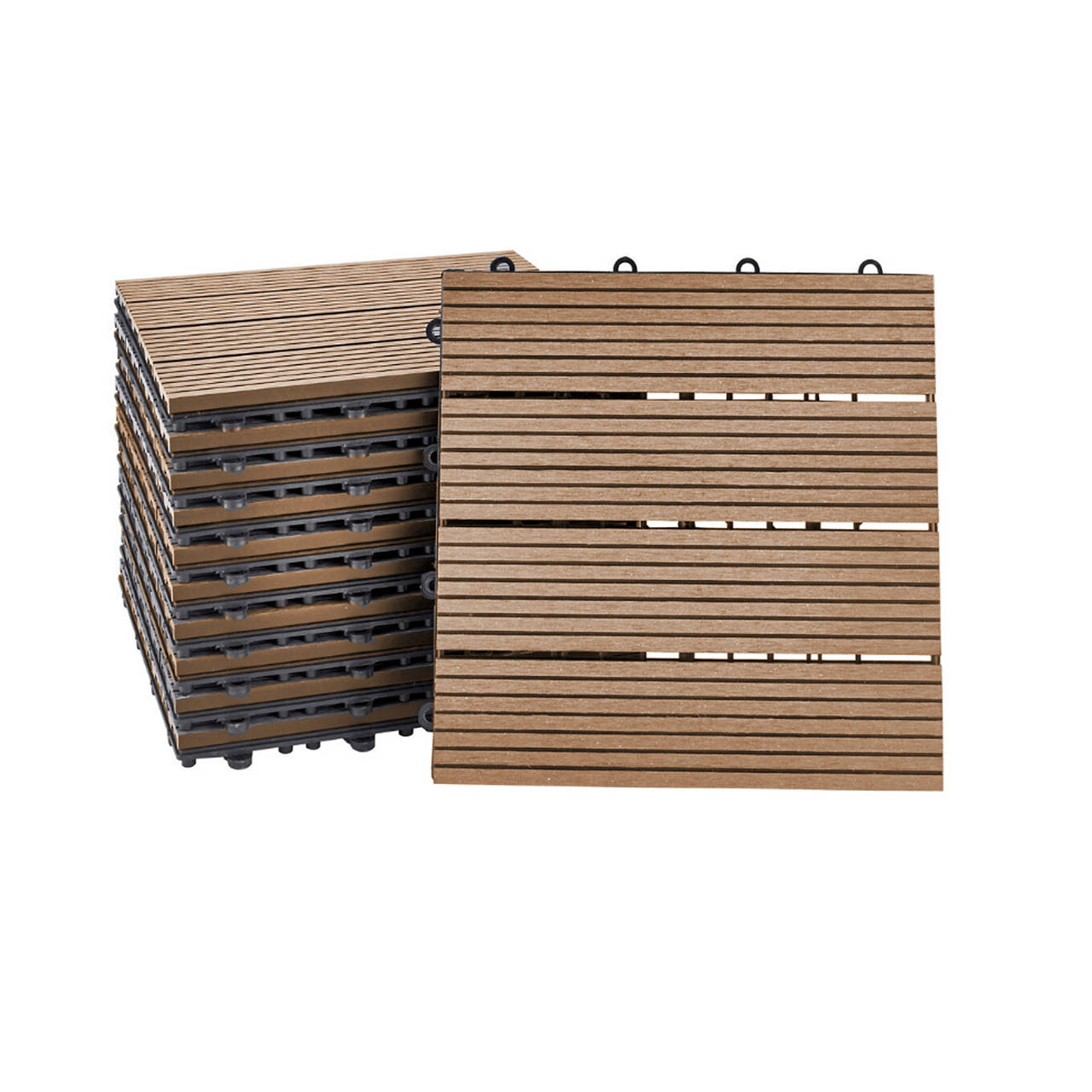 WPC Klickfliesen BAVARO Teak 3 m&sup2; image number 2