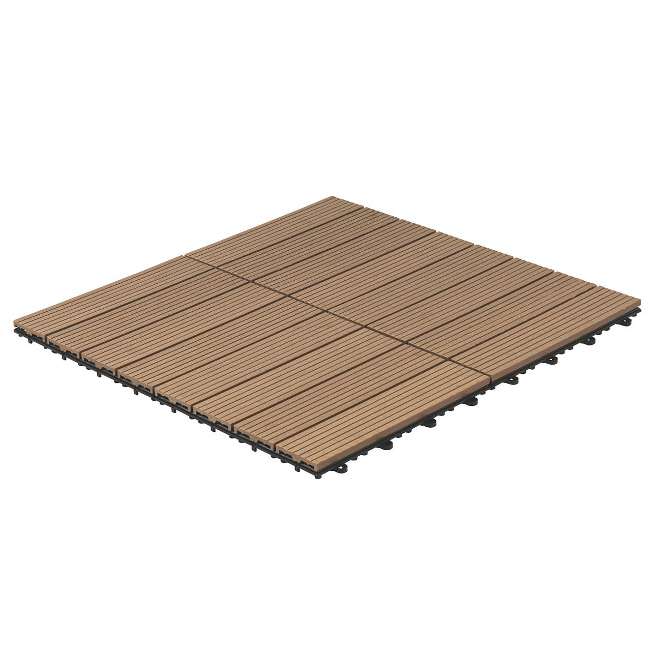 WPC Klickfliesen BAVARO Teak 3 m&sup2; image number 4
