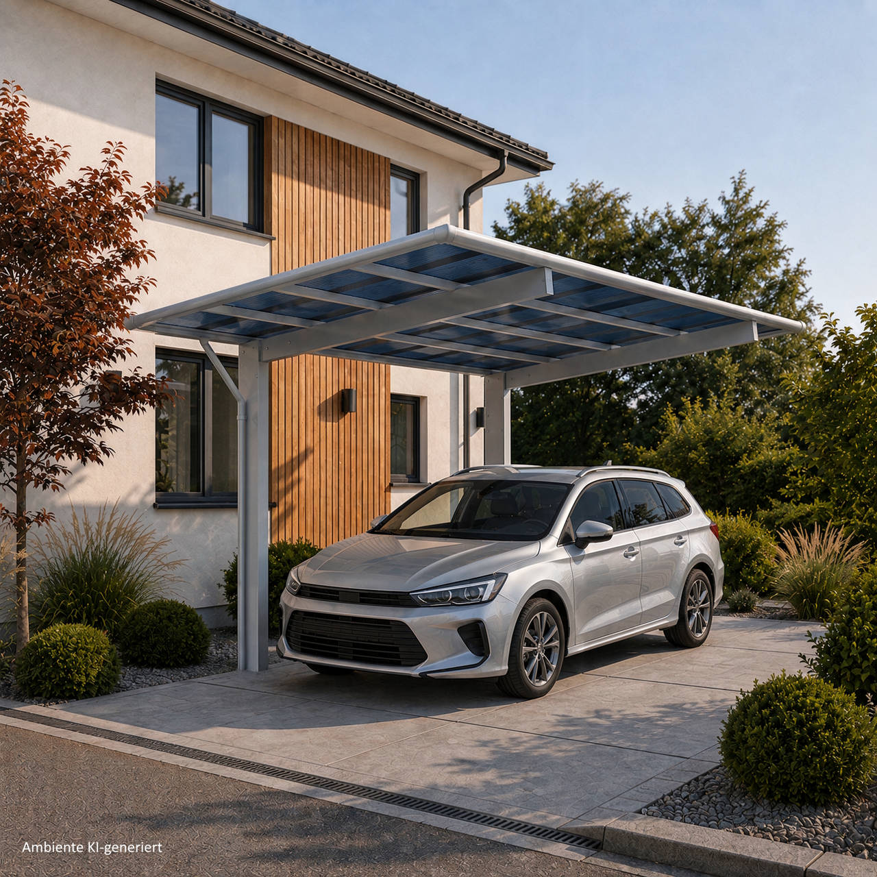 Aluminium Carport Sky Silber image number 5